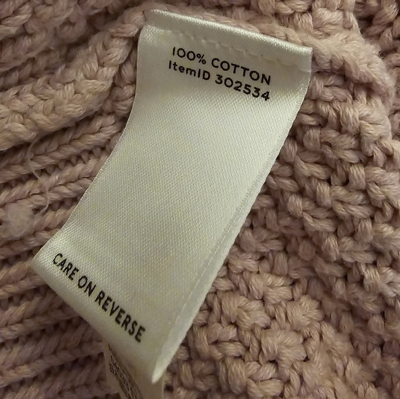 ❄️LL Bean Signature Cowl Neck Sweater in Pale Pink Women's Size XS - Picture 5 of 8